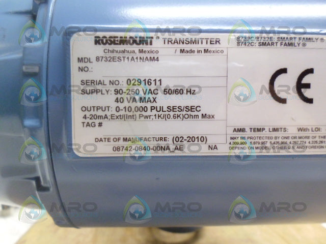 ROSEMOUNT 8705FHE040C1W0NAB3 *NEW NO BOX*