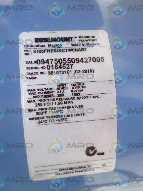 ROSEMOUNT 8705FHE040C1W0NAB3 *NEW NO BOX*