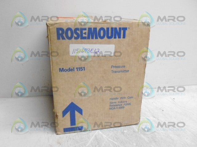ROSEMOUNT 1151DP3E12 PRESSURE TRANSMITTER (REMANUFACTURED) *NEW IN BOX*