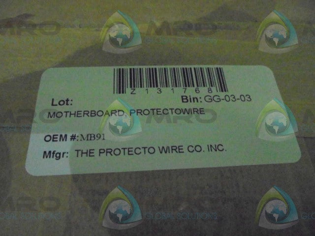 THE PROTECTO WIRE CO. INC. MB91 PROTECTOWIRE MOTHERBOARD *NEW IN BOX*