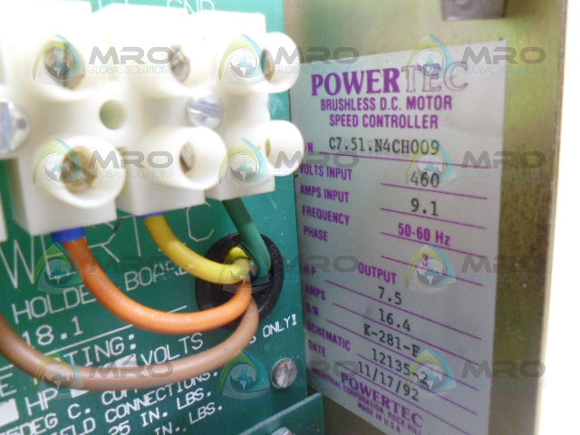 POWERTEC C7.51.N4CH009 (REMANUFACTURED) *USED*