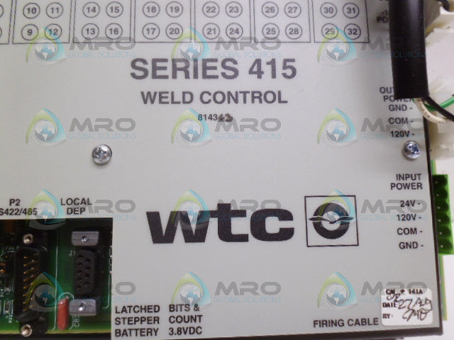 WTC 814363 WELD CONTROL SERIES 415 *NEW NO BOX*