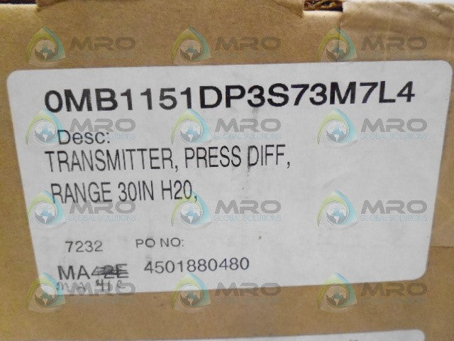 ROSEMOUNT OMB1151DP3S73M7L4 PRESSURE TRANSMITTER *FACTORY SEALED*