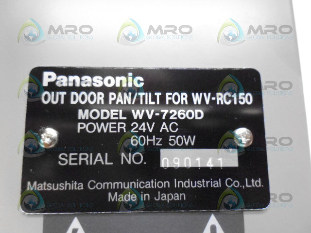 PANASONIC WV-7260D OUTDOOR PAN TILT *NEW IN BOX*