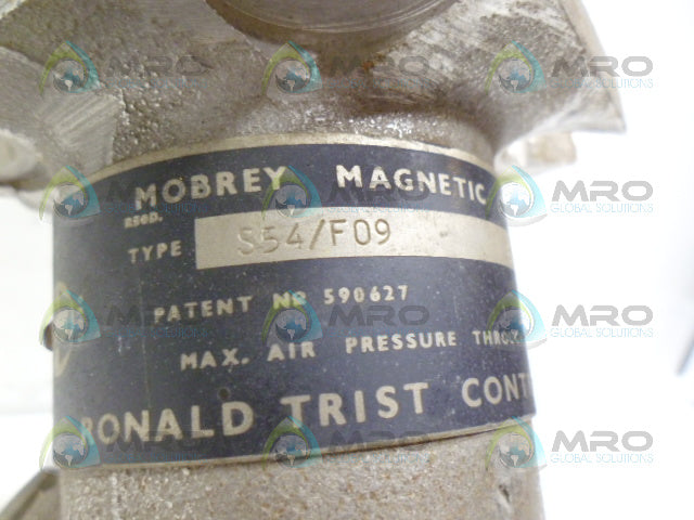 MOBREY S54/F09 6705 MAGNETIC AIR PILOT VALVE *USED*