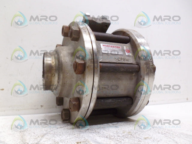 WORCESTER CF8M END 316L 18-10-3 30A596666TT SET A VALVE *USED*