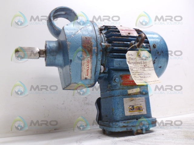 BROOK CROMPTON AE90SD MOTOR w/ LIGHTNING HP75 *USED*