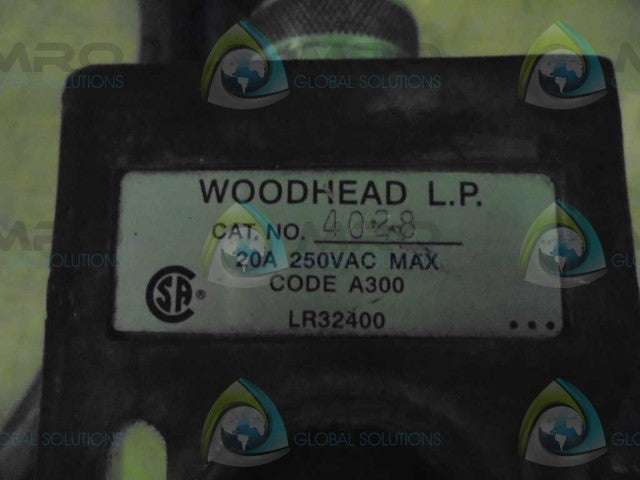 WOODHEAD L.P. 4028 CODE A300 CONTROL STATION *USED*