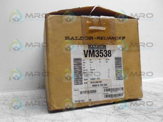 BALDOR VM3538 INDUSTRIAL MOTOR 1/2HP 1725RPM *NEW IN BOX*