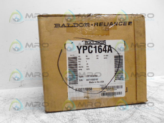 BALDOR YPC164A COMMERCIAL MOTOR 1/4HP 1075RPM *NEW IN BOX*