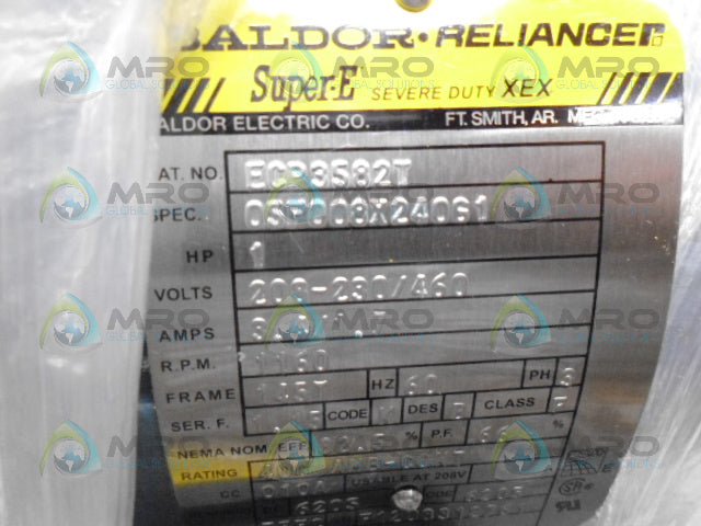 BALDOR ECP3582T SUPER E MOTOR 1HP 1160RPM *NEW IN BOX*