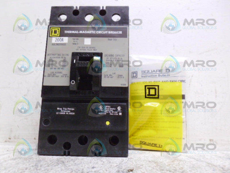 SQUARE D KAL362001021 SERIES 2 THERMAL MAGNETIC CIRCUIT BREAKER *NEW IN BOX*
