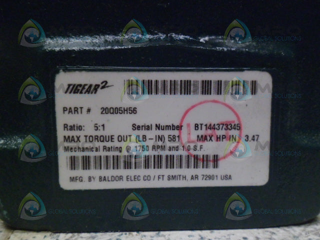 DODGE 20Q05H56 RATIO 5:1 TIGEAR 2 REDUCER *NEW IN BOX*