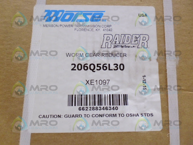 MORSE 206Q56L30 XE1097 WORM GEAR REDUCER *FACTORY SEALED*