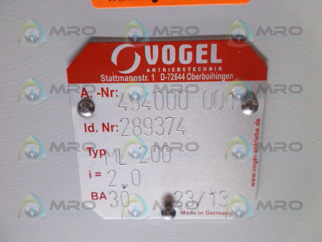 VOGEL 289374 ML200 MOTOR *NEW NO BOX*