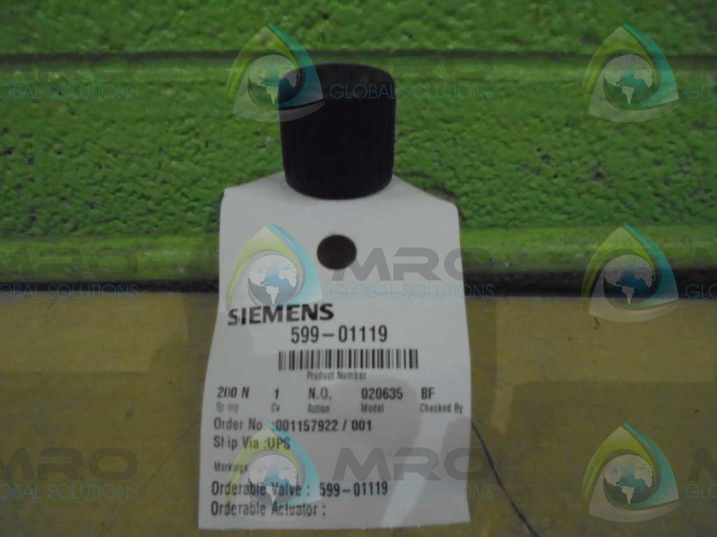 SIEMENS 599-01119 POWERMITE VF 599 SERIES VALVE *NEW IN BOX*