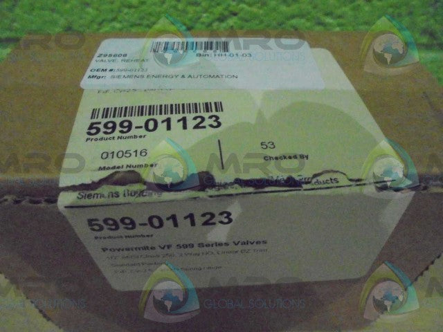 SIEMENS 599-01123 POWERMITE VF 599 SERIES VALVE *NEW IN BOX*