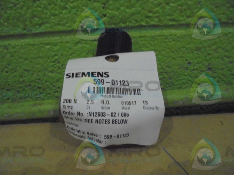 SIEMENS 599-01123 POWERMITE VF 599 SERIES VALVE *NEW IN BOX*