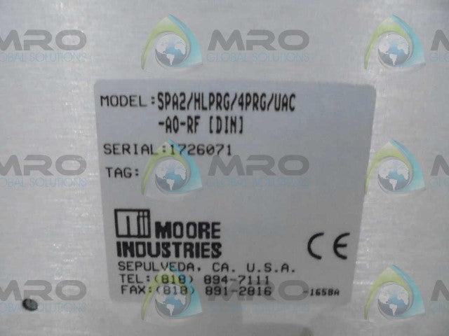 MOORE SPA2/HLPRG/UAC-AO-RF (DIN) *NEW NO BOX*