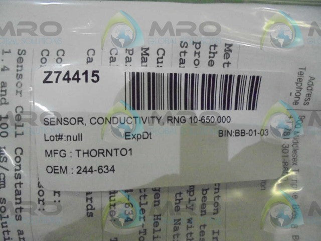 THORTON 244-634 SENSOR *NEW IN BOX*