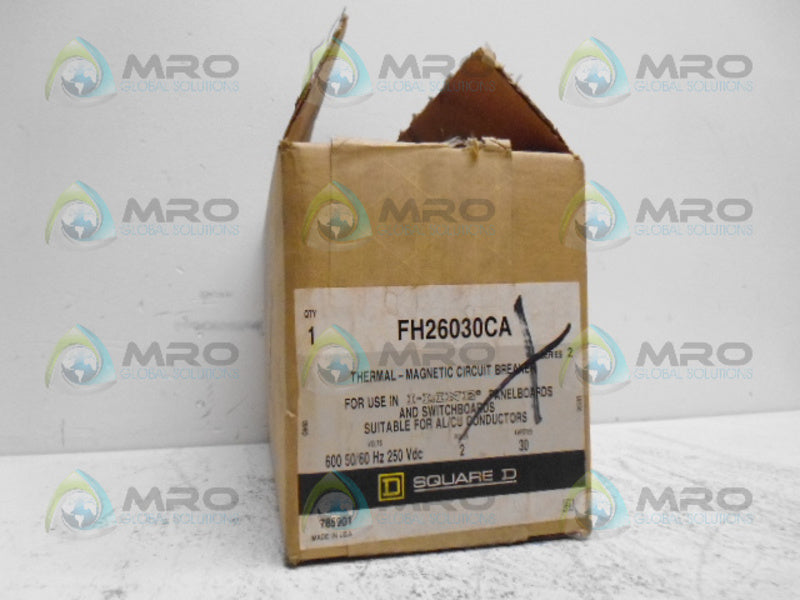 SQUARE D FH26030CA CIRCUIT BREAKER 30A (GREY) *NEW IN BOX*