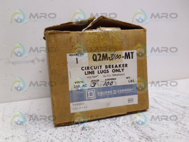 SQUARE D Q2M3100MT CIRCUIT BREAKER 100A *NEW IN BOX*
