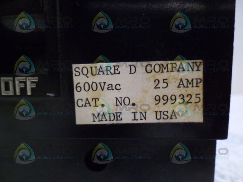 SQUARE D 999325-S CIRCUIT BREAKER 25A *NEW IN BOX*