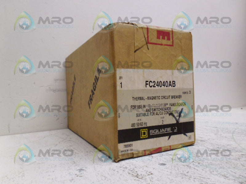 SQUARE D FC24040AB CIRCUIT BREAKER 40A *FACTORY SEALED*