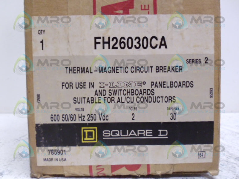 SQUARE D FH26030CA CIRCUIT BREAKER 30A *FACTORY SEALED*