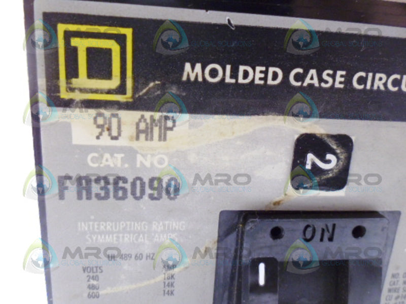SQUARE D FA36090 CIRCUIT BREAKER 90A (GREY)(REMANUFACTURED) *NEW IN BOX*