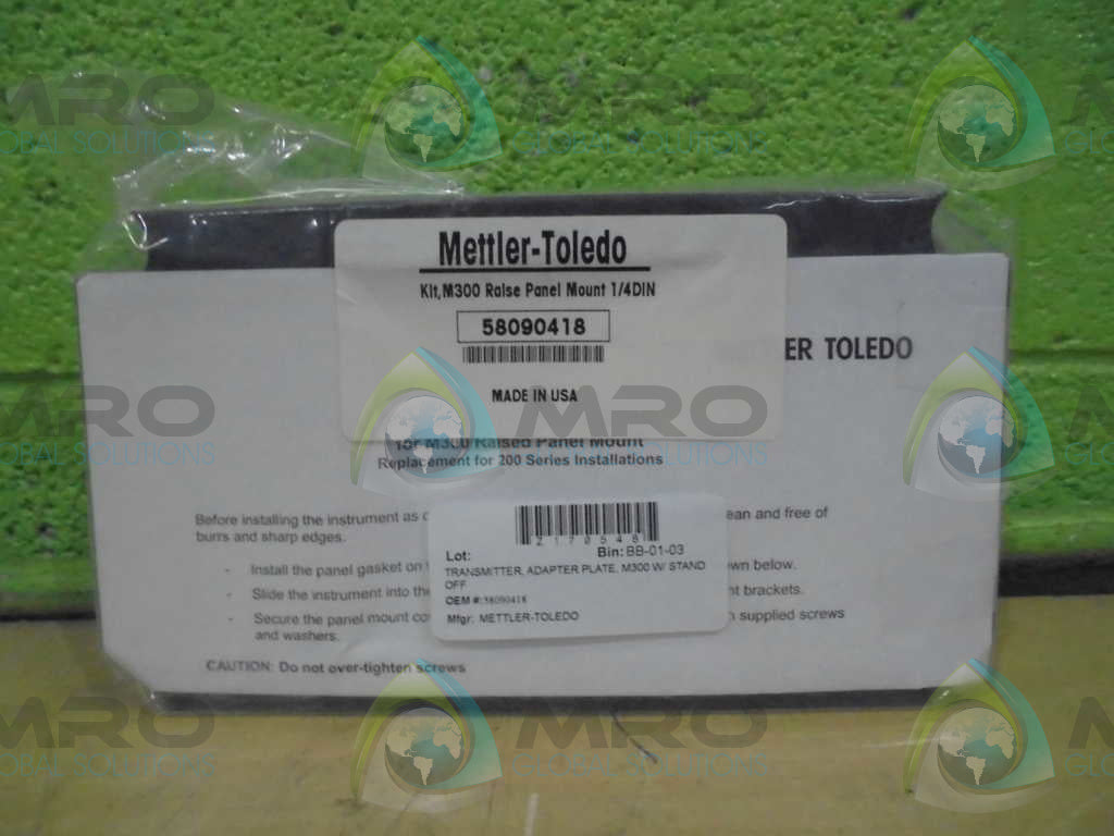 METTLER TOLEDO 58090418 ADAPTER PLATE TRANSMITTER *NEW IN BOX*