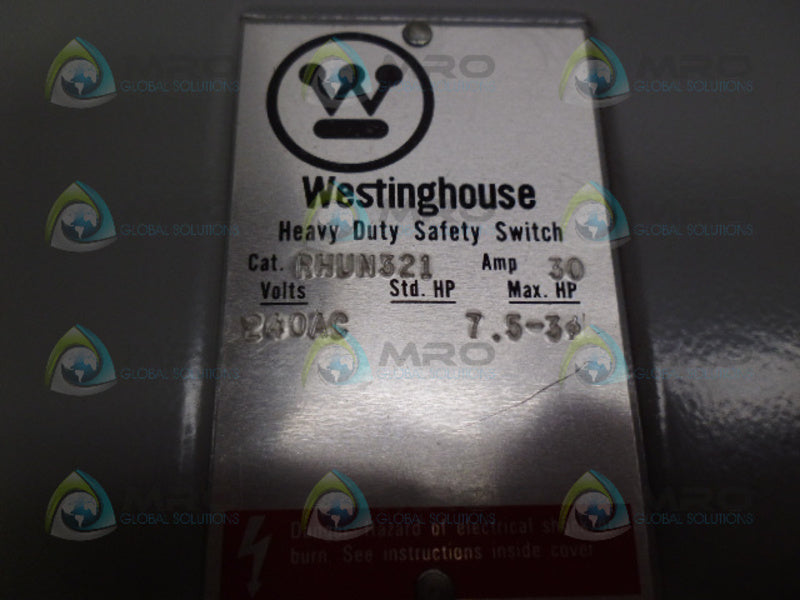 WESTINGHOUSE RHUN321 SAFETY SWITCH *NEW IN BOX*