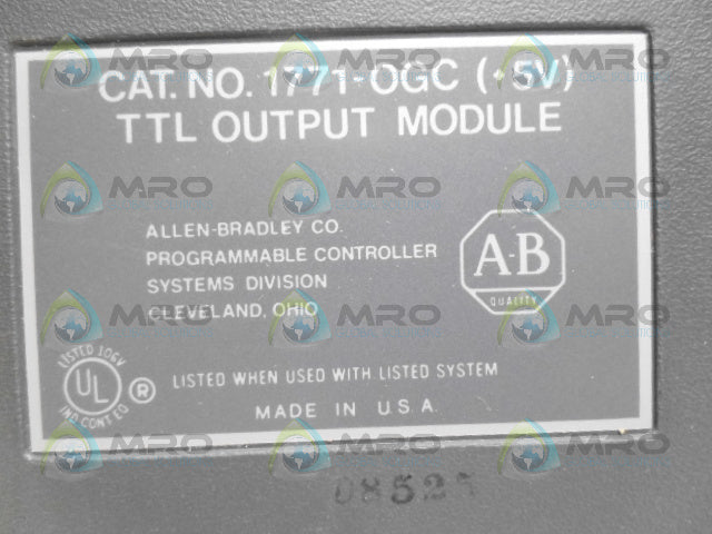 ALLEN BRADLEY 1771-OGC OUTPUT MODULE *NEW NO BOX*