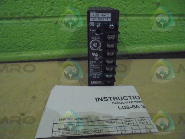 LAMBDA ELECTRIC LUS-8A-5 POWERSUPPLY 5V 3A *NEW IN BOX*