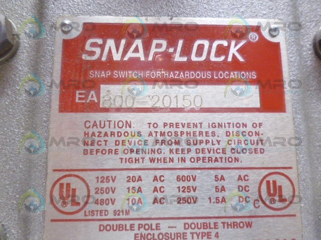 NAMCO EA800-20150 SNAP-LOCK SNAP SWITCH *NEW NO BOX*