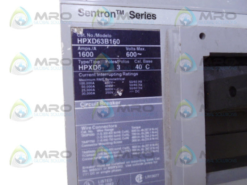 SIEMENS HPXD63B160 * NEW NO BOX *