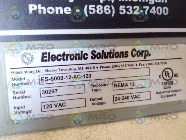 ESC DIGI-DOG ES-5008-12-AC-120 PROGRAMMABLE ROTARY LIMIT SWITCH *NEW NO BOX*