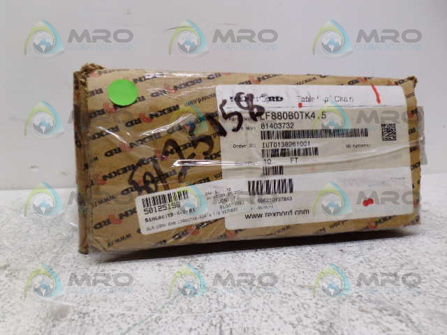 REXNORD 81403732 LF880B0TK4.5 TABLE TOP CHAIN 10FT *NEW IN BOX*