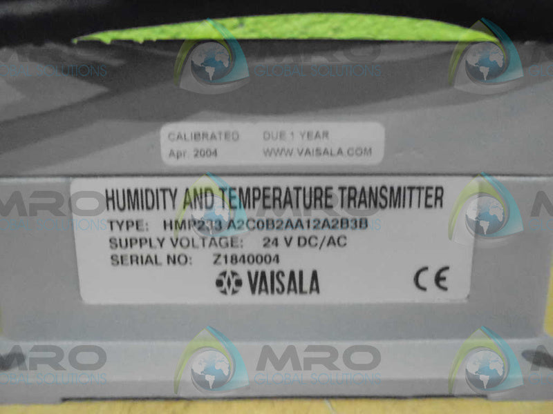 VAISALA MT5120601 TEMPERATURE TRANSMITTER HMP233 A2C0B2AA12A2B3B *NEW IN BOX*