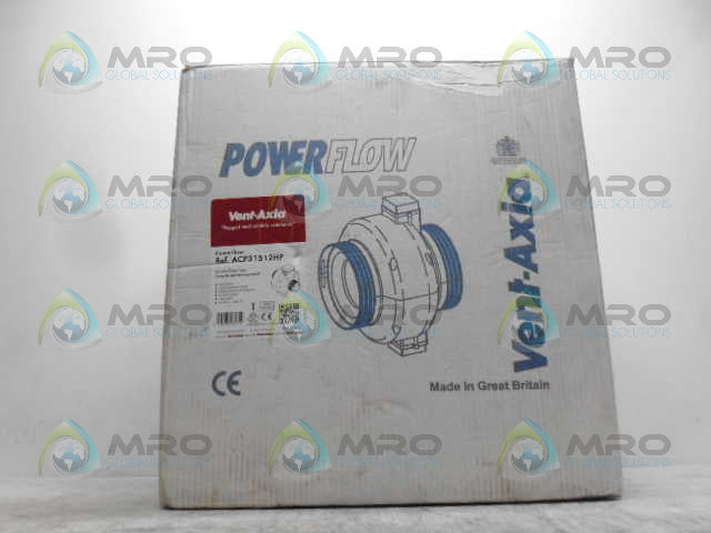 VENT-AXIA POWERFLOW ACP31512HP INLINE DUCT FAN *NEW IN BOX*