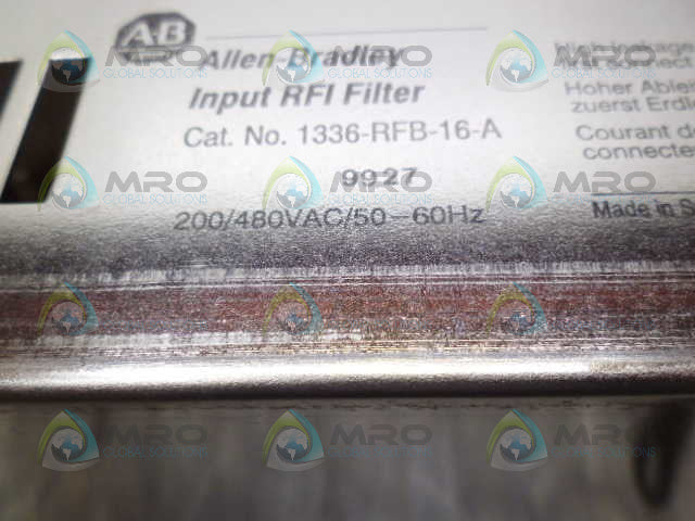 ALLEN BRADLEY 1336-RFB-16-A SER. B INPUT RFI FILTER *NEW IN BOX*