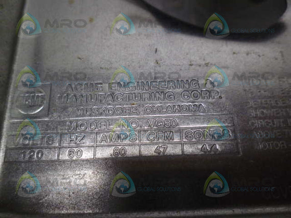 ACME VQ50 CEILING EXHAUSTER * NEW IN BOX *