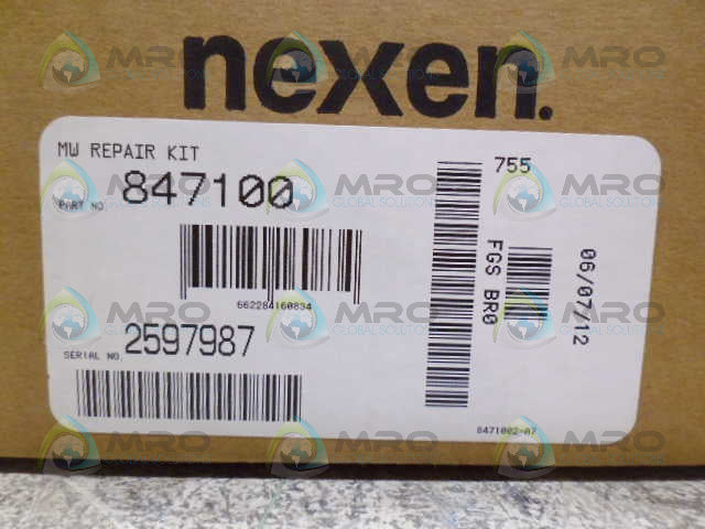 NEXEX 847100 MW REPAIR KIT *NEW IN BOX*