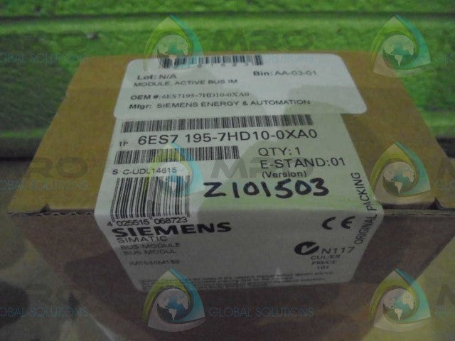 SIEMENS 6ES7195-7HD10-0XA0 *FACTORY SEAL*