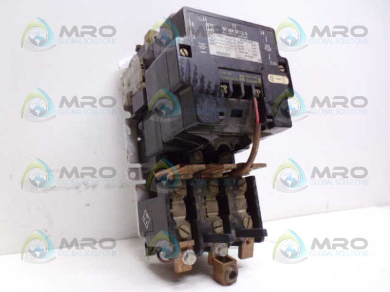 SQUARE D 8536-SFO1S CONTACTOR 110/120V *USED*