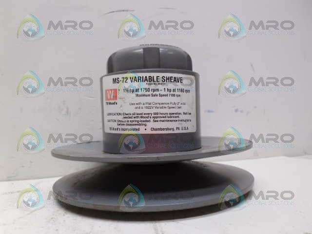 TB WOODS MS7278 MS-72 VARIABLE SHEAVE 7/8" *NEW NO BOX*