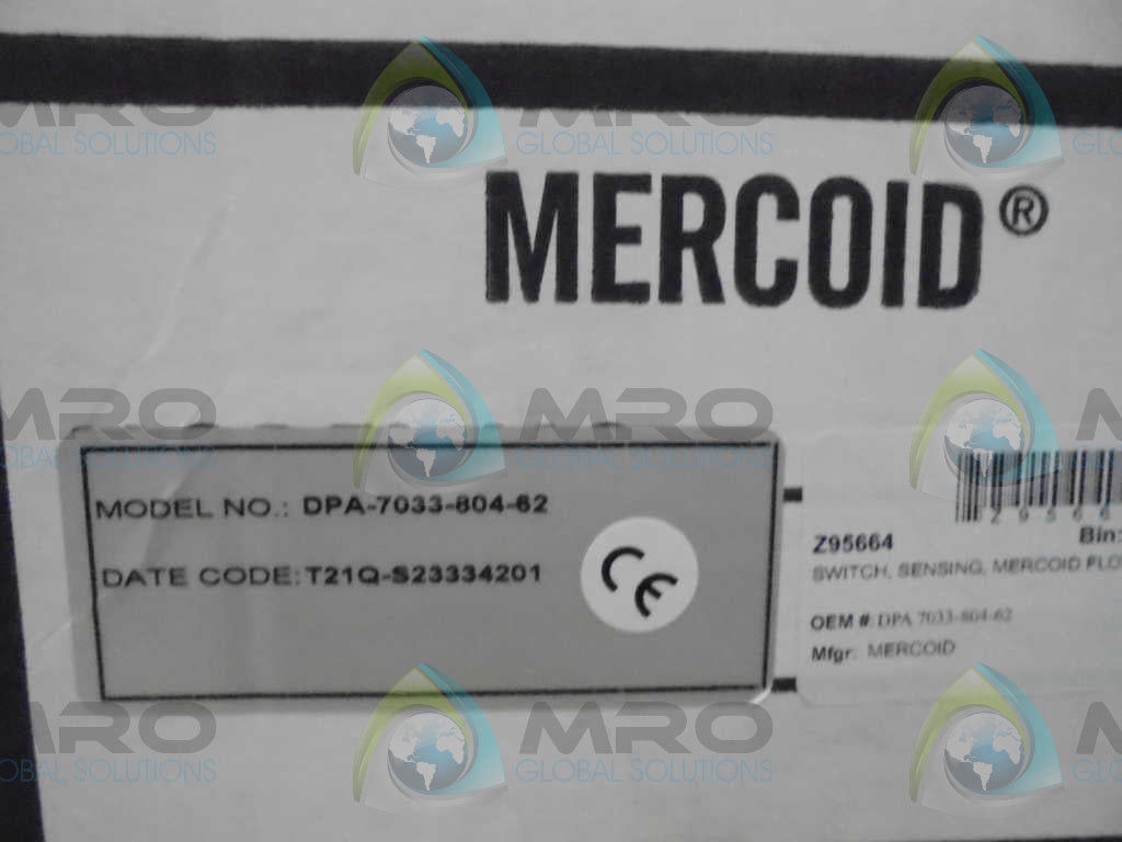 MERCOID DPA-7033-804-62 DIFFERENTRIAL PRESSURE SWITCH *NEW IN BOX*