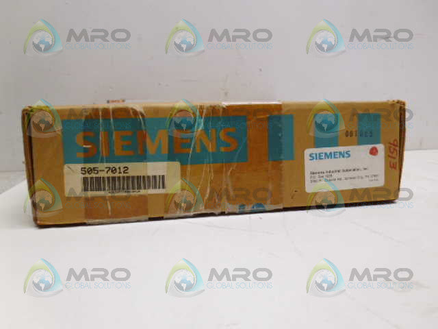 SIEMENS 505-7012 ANALOG I/O MODULE *NEW IN BOX*
