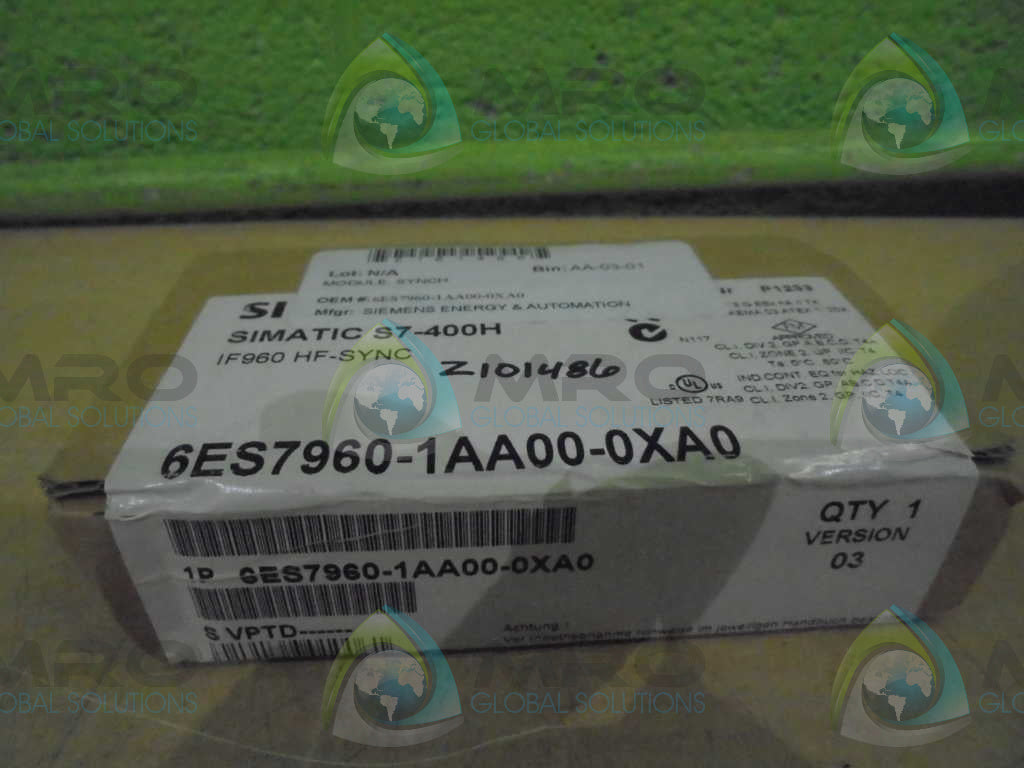 SIEMENS 6ES7960-1AA00-0XA0 *FACTORY SEAL*