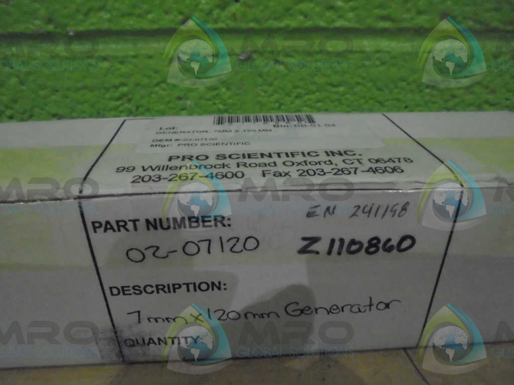 PRO SCIENTIFIC 02-07120 GENERATOR *NEW IN BOX*